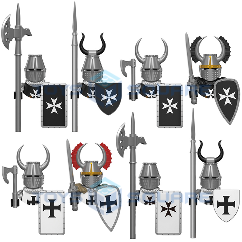 Lego Set Creator - Средневековые Teutonic, рыцари, госбраслеты, модель блоков